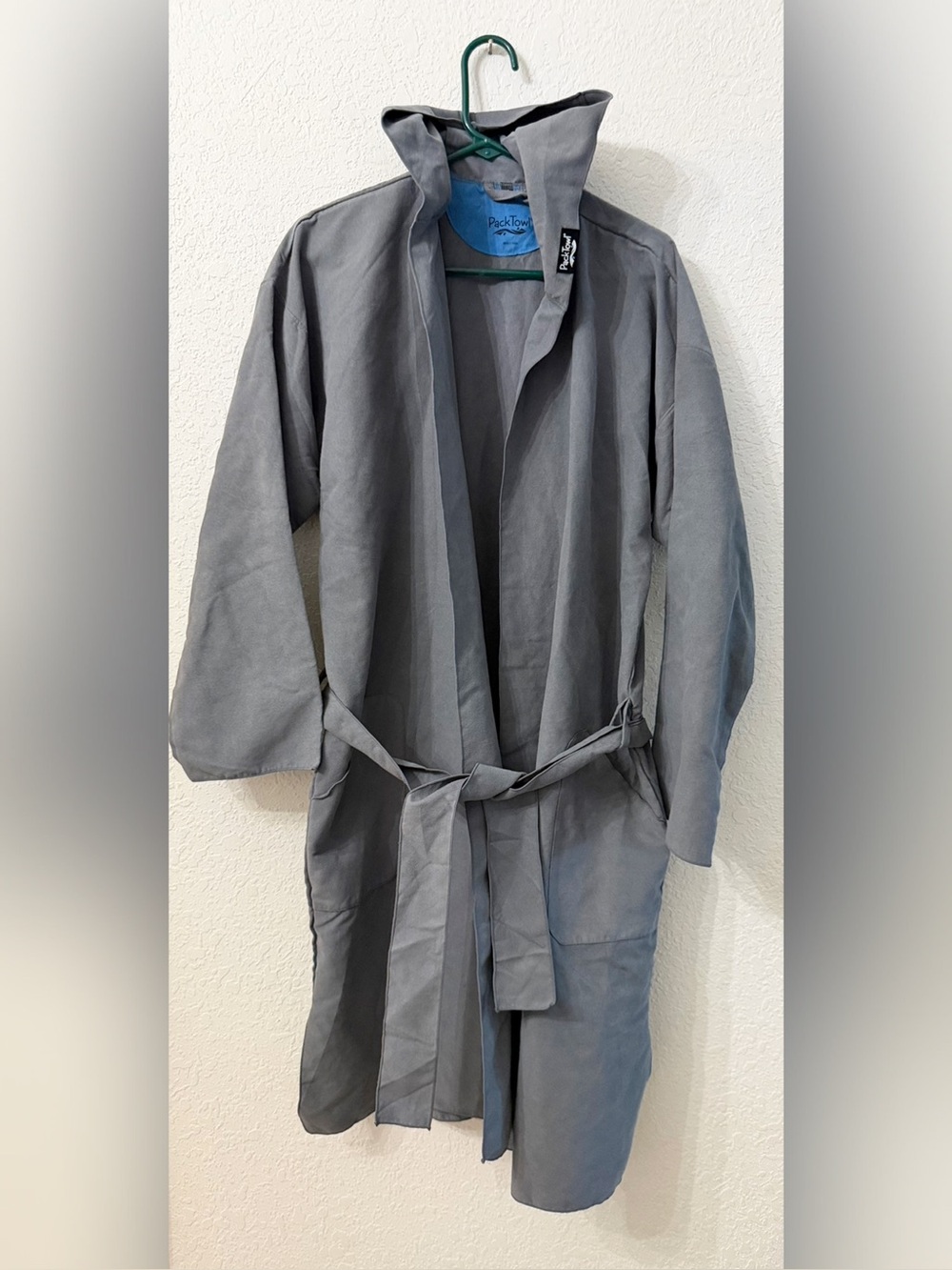 PackTowl RobeTowl Towel Gray Beach Robe Camping Robe Swimsuit Cover Up Size M